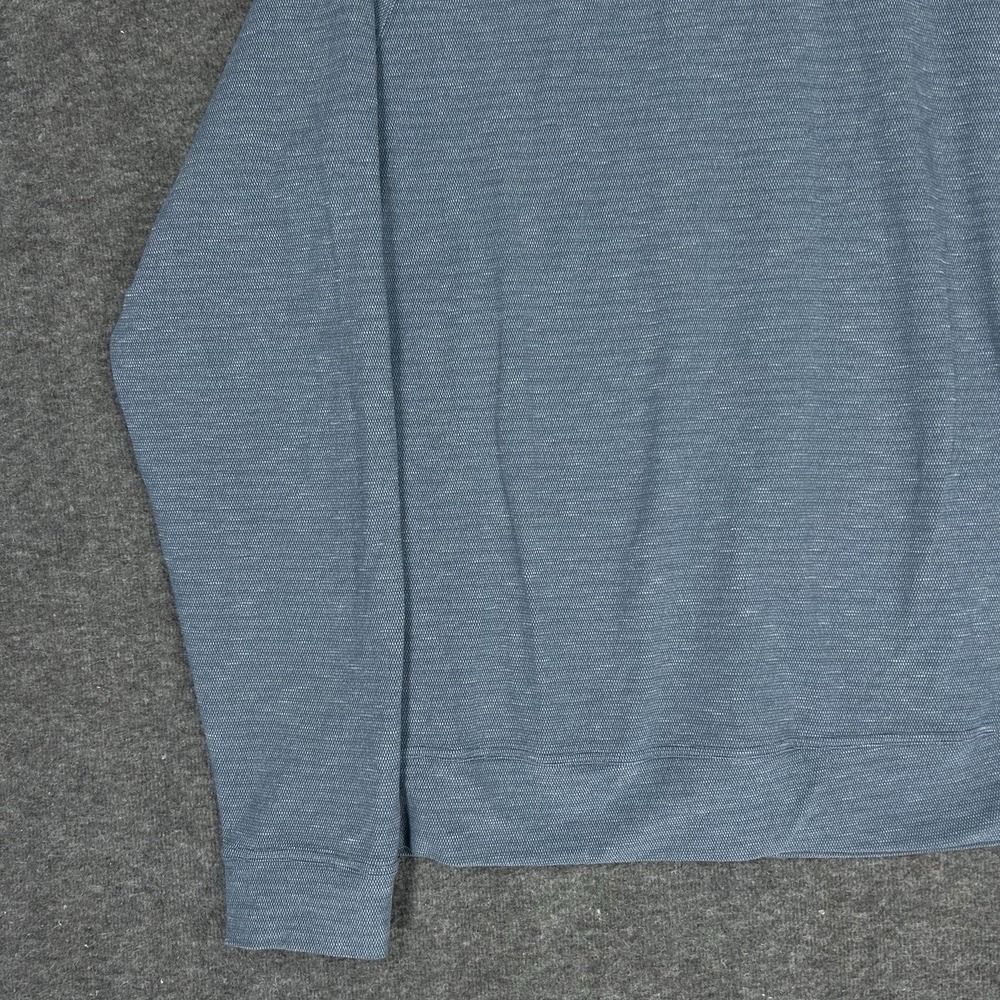 Lululemon Slitstream Long Sleeve Crew Sweater Mens M Blue Pullover Vented - Picture 4 of 11